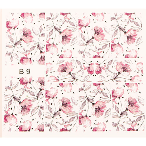 Αυτοκόλλητα Νερού 3D  Pink Flower