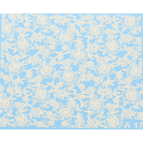 Αυτοκόλλητα Νερού 3D  White Flowers