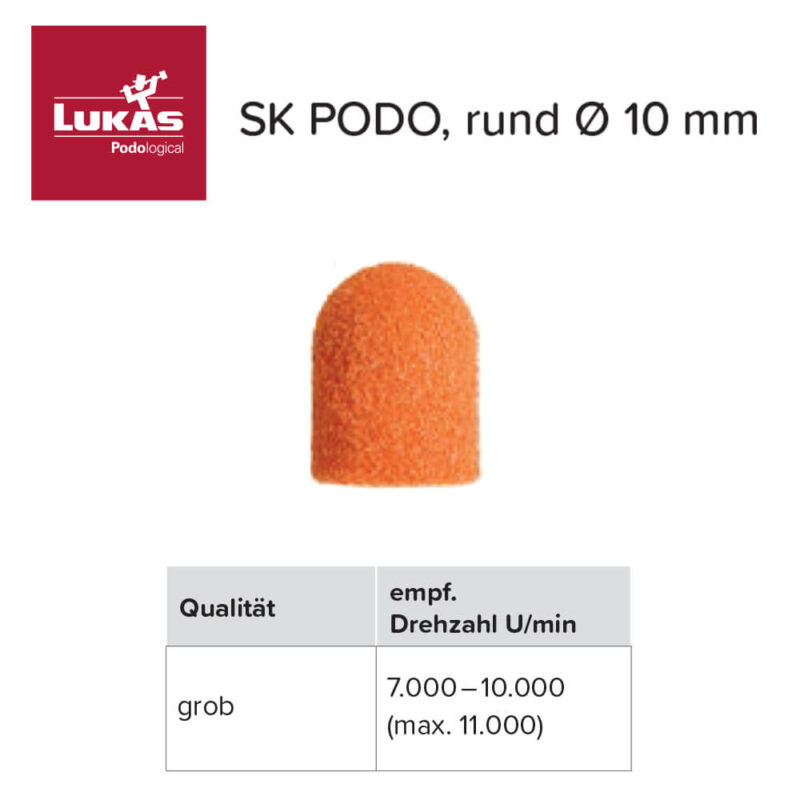 Lukas Καπελάκια Πορτοκαλί 10 mm 10τμχ