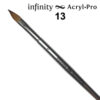 Πινέλο Infinity Acryl Pro Oval Νο13 - Image 5