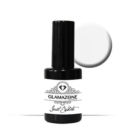 Glamazone Ημιμόνιμο Βερνίκι Just White 15 ml