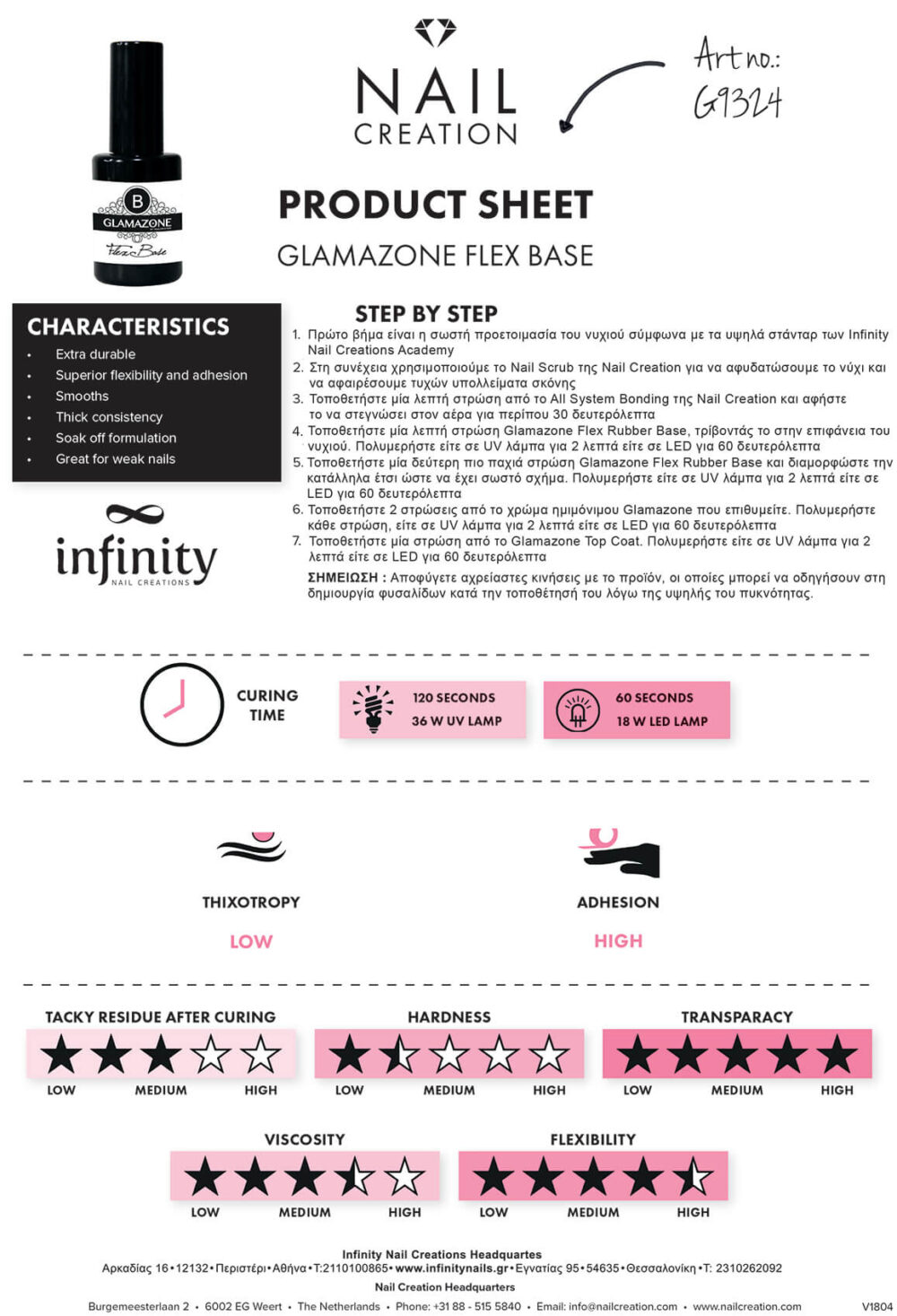 Glamazone Ενισχυμένη Βάση Rubber Natural 15 ml - Image 4