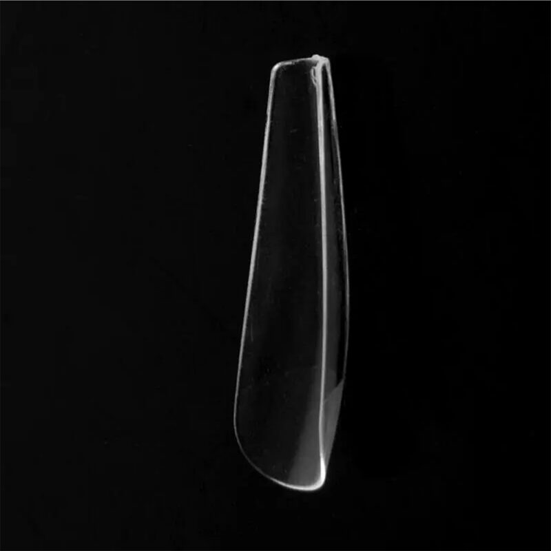 Soft Gel Tips - Coffin Medium Clear  ( 5-9 Size ) - Image 6