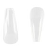 Soft Gel Tips - Coffin Short Clear  ( 0-11 Size ) - Image 9