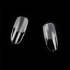 Soft Gel Tips - Oval Short Clear  ( 0-9 Size ) - Image 4