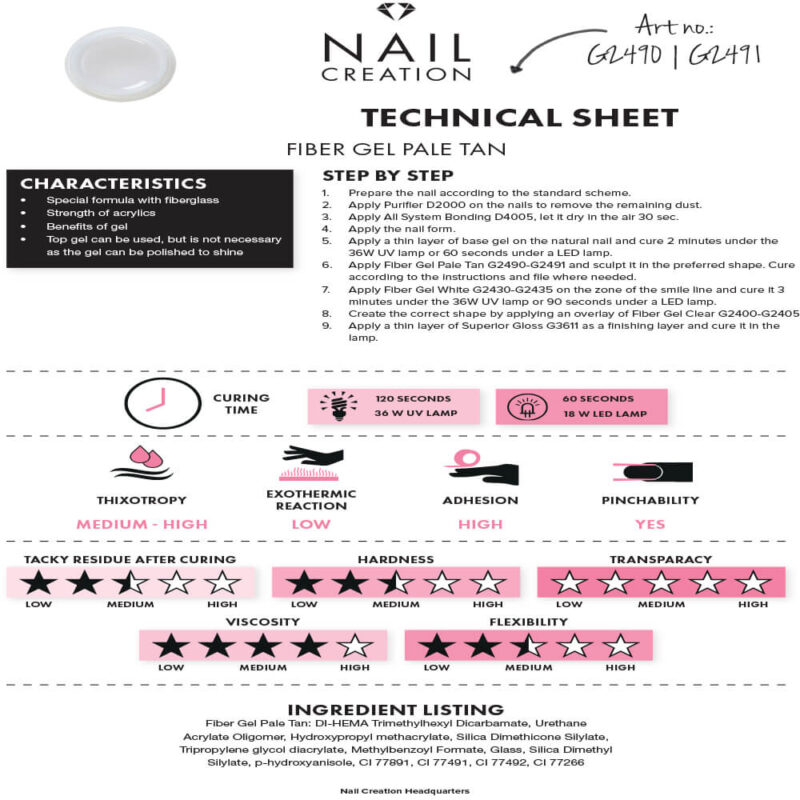 Fiber Gel Pale Tan 15ml - Image 4