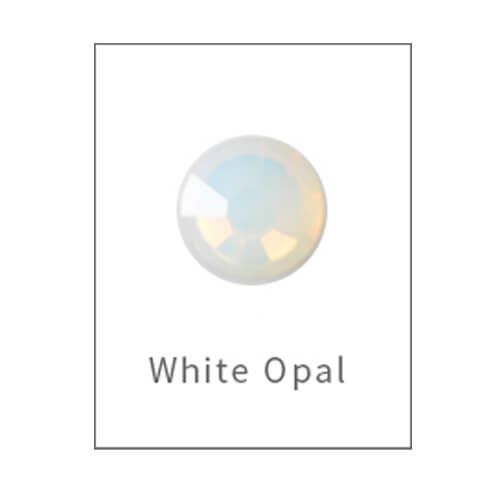 Strass Τύπου Swarovski Λευκό Opal Νο8 100τμχ