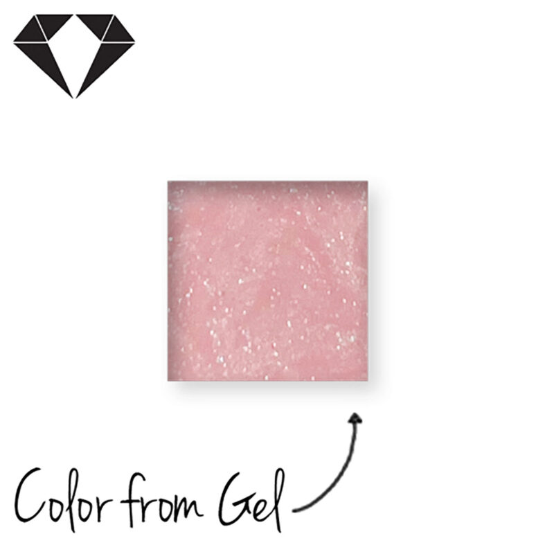 Fiber Gel Sparkle Pastel Pink 15ml - Image 2