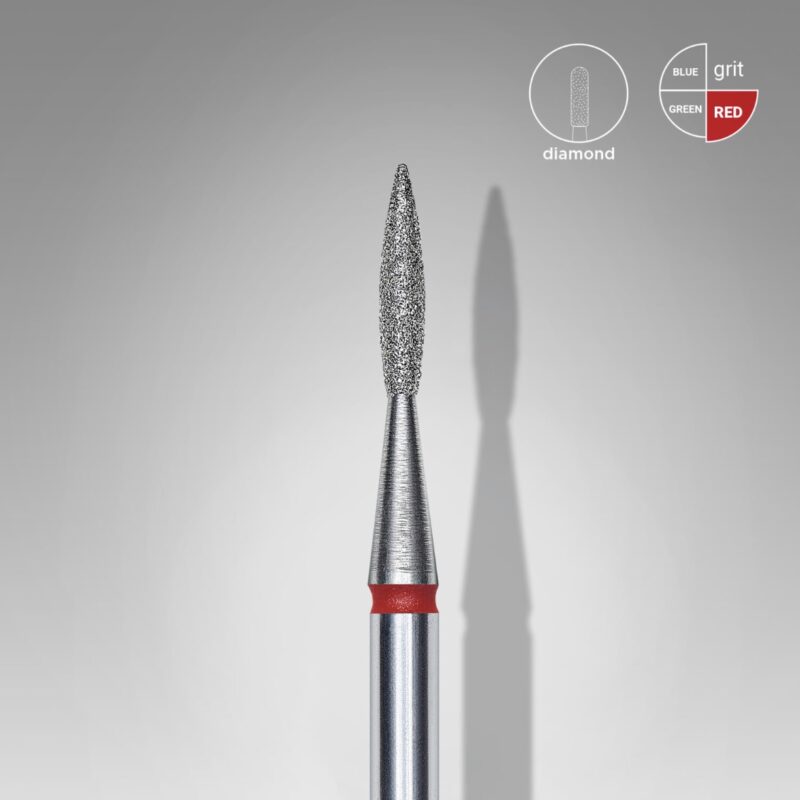 Staleks Διαμαντόφρεζα Pointed Flame Red FA11R016/8 1.6 mm