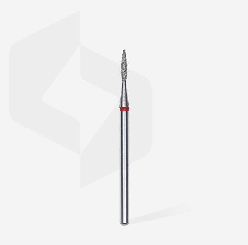 Staleks Διαμαντόφρεζα Pointed Flame Red FA11R016/8 1.6 mm - Image 2