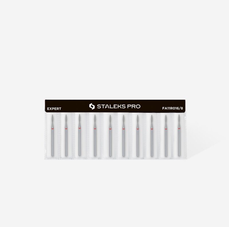 Staleks Διαμαντόφρεζα Pointed Flame Red FA11R016/8 1.6 mm - Image 3