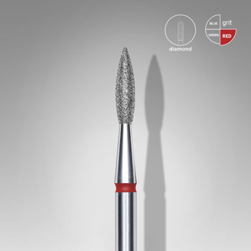 Staleks Διαμαντόφρεζα Pointed Flame Red FA11R021/8 2.1 mm