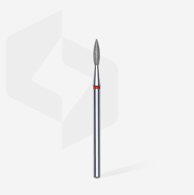 Staleks Διαμαντόφρεζα Pointed Flame Red FA11R021/8 2.1 mm - Image 2