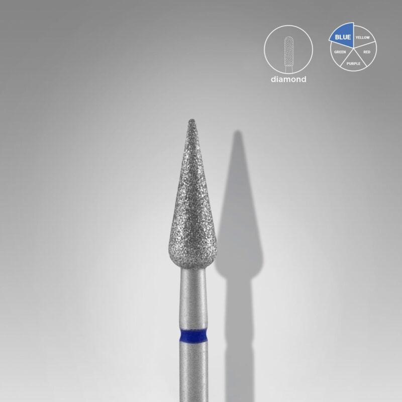 Staleks Διαμαντόφρεζα Pointed Pear Blue FA100B040/12 4 mm