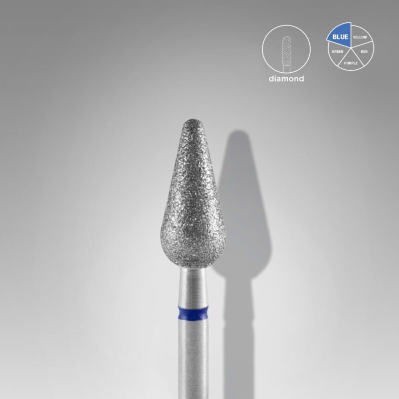 Staleks Διαμαντόφρεζα Rounded Pear Blue FA101B050/12 5 mm