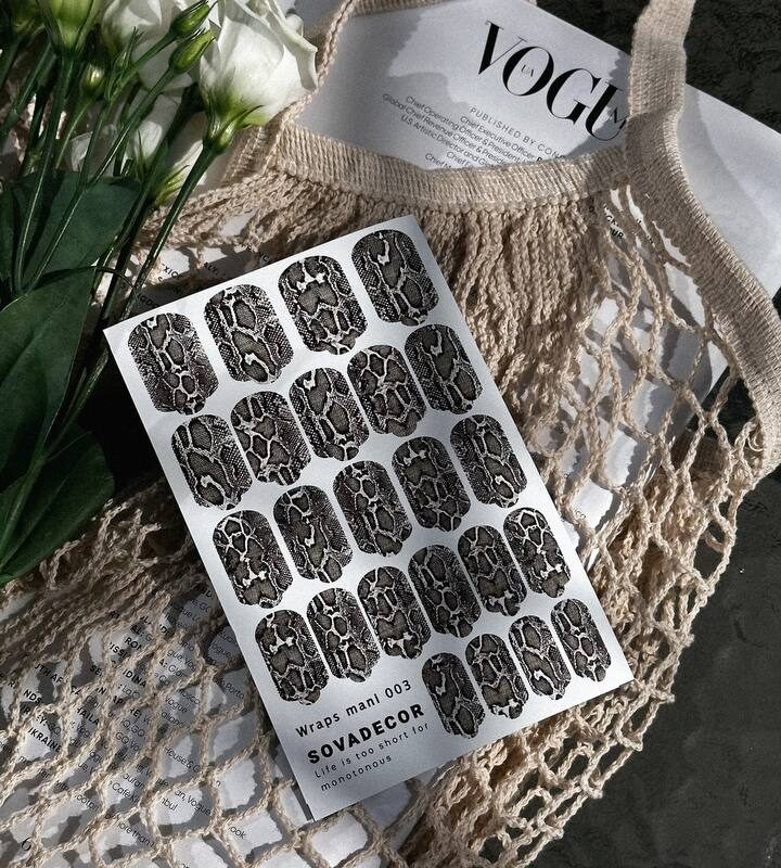 Αυτοκόλλητα Νυχιού Wraps Mani Sova - 003