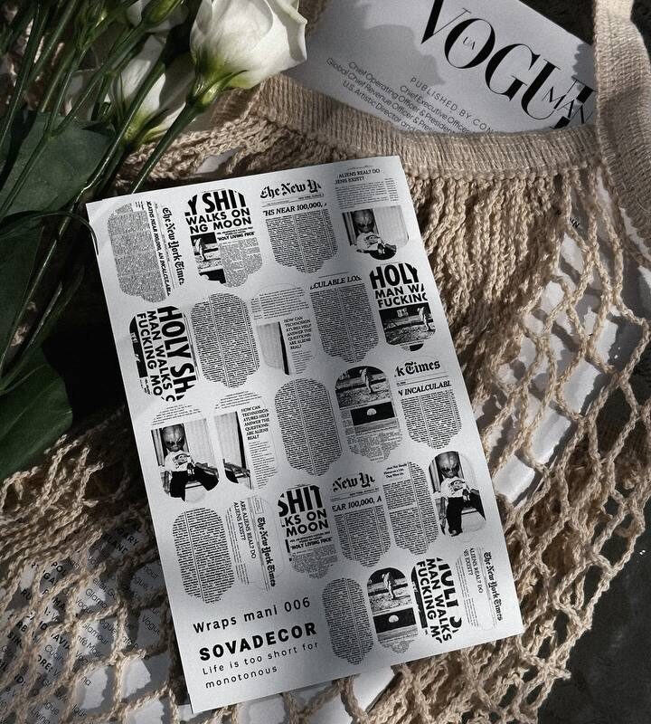 Αυτοκόλλητα Νυχιού Wraps Mani Sova - 006