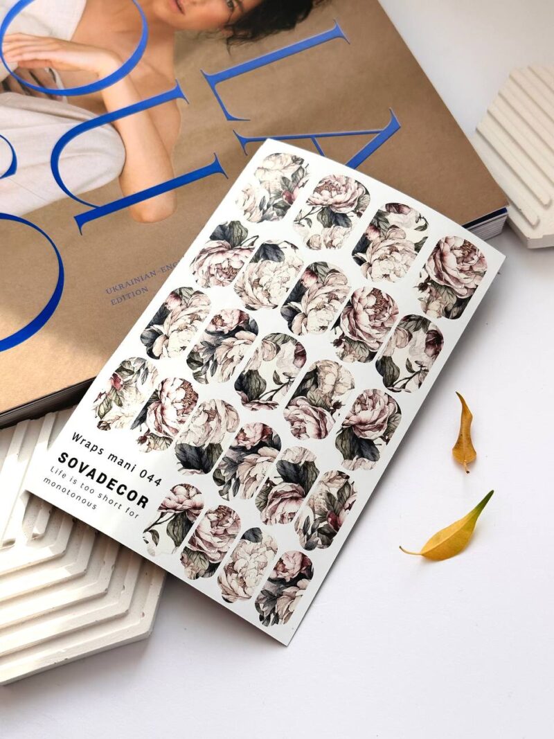 Αυτοκόλλητα Νυχιού Wraps Mani Sova - 044 - Vintage Flower