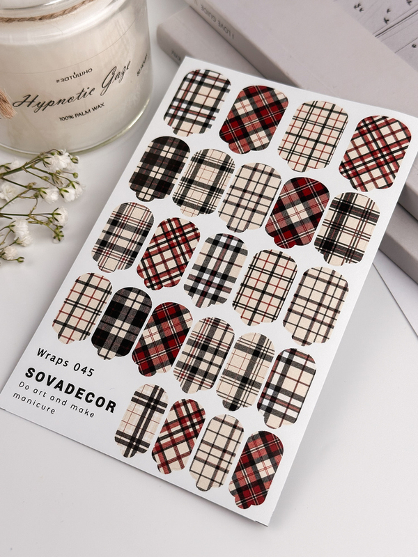Αυτοκόλλητα Νυχιού Wraps Mani Sova - 045 - Winter Pattern