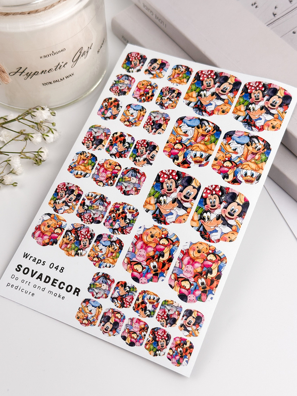 Αυτοκόλλητα Νυχιού Wraps Pedi Sova - 048 - Disney