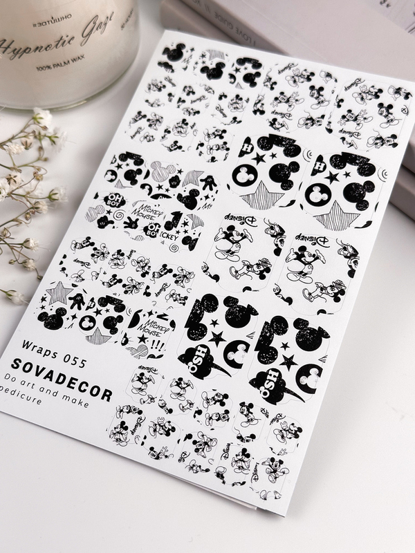 Αυτοκόλλητα Νυχιού Wraps Pedi Sova - 055 - Mickey