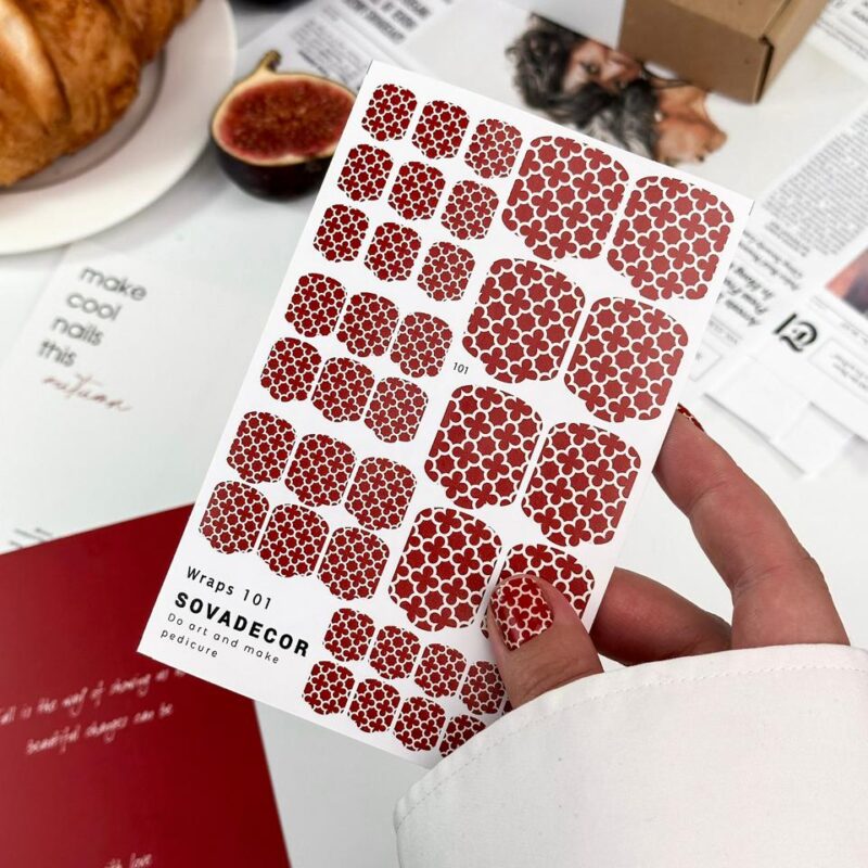 Αυτοκόλλητα Νυχιού Wraps Pedi Sova - 101 - Cotton