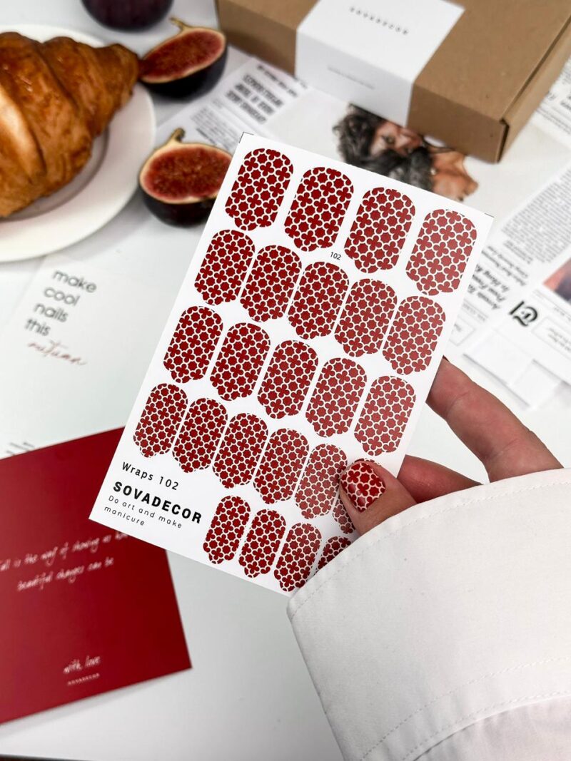Αυτοκόλλητα Νυχιού Wraps Mani Sova - 102 - Cotton