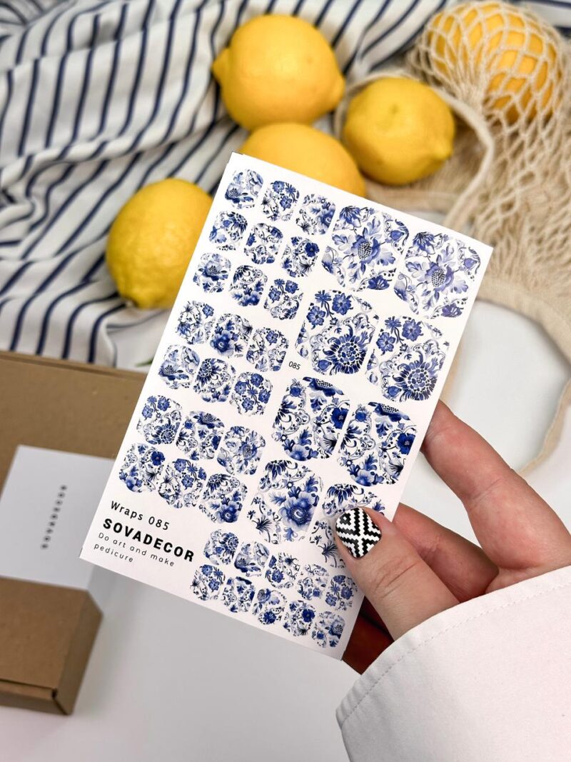 Αυτοκόλλητα Νυχιού Wraps Pedi Sova - 085 - Flowers
