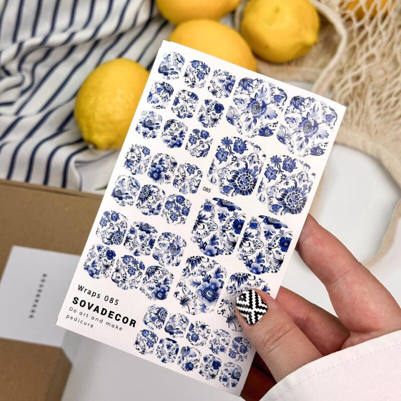 Αυτοκόλλητα Νυχιού Wraps Pedi Sova - 085 - Flowers