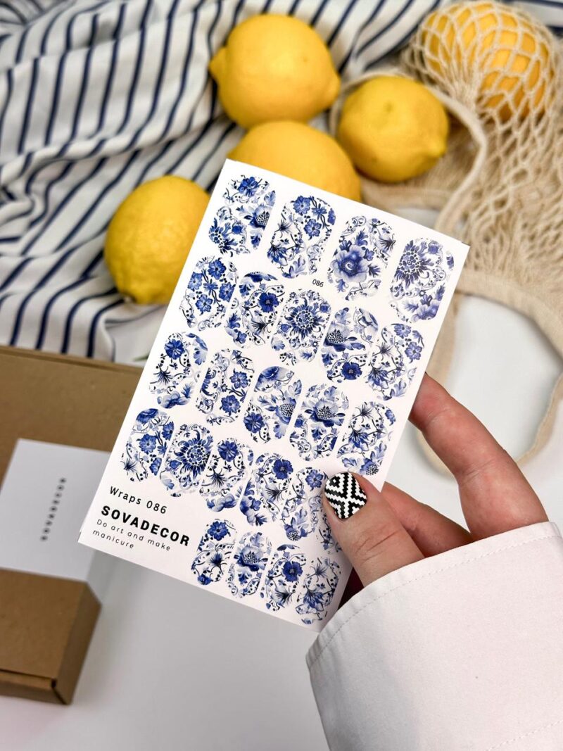 Αυτοκόλλητα Νυχιού Wraps Mani Sova - 086 - Flowers