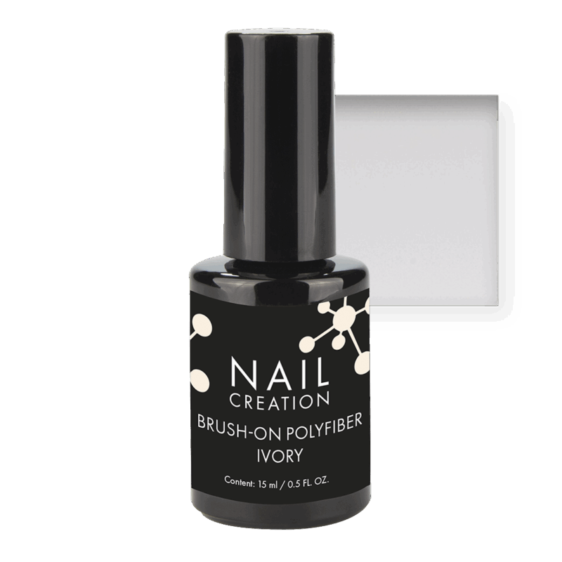 Brush on Builder Gel Polyfiber Ivory 15 ml
