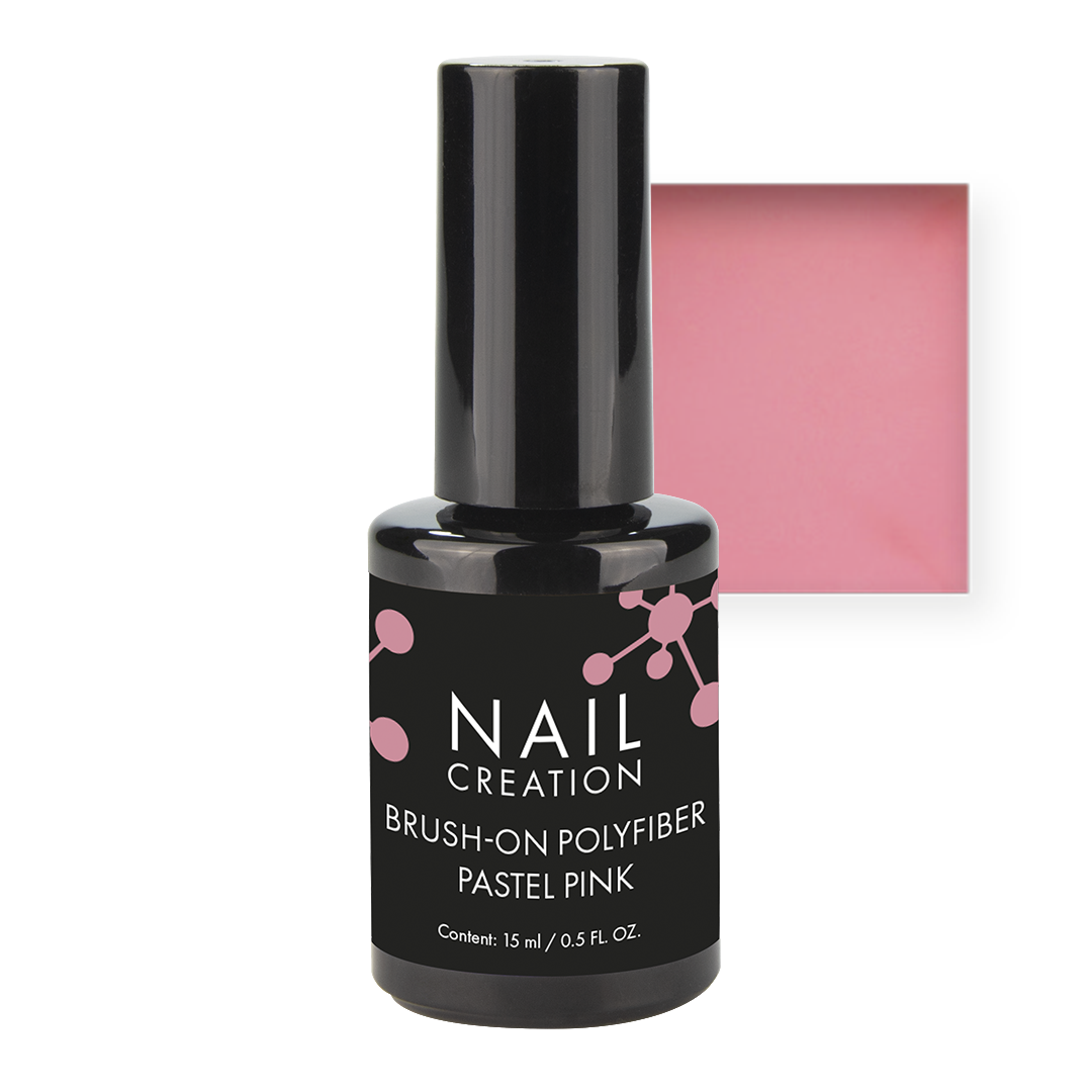 Brush on Builder Gel Polyfiber Pastel Pink 15 ml
