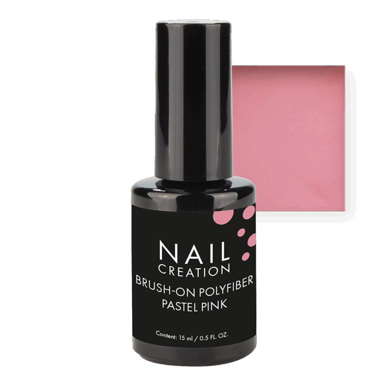 Brush on Builder Gel Polyfiber Pastel Pink 15 ml
