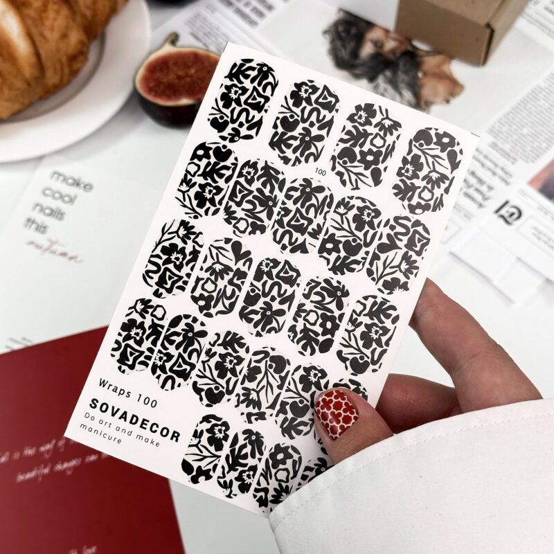 Αυτοκόλλητα Νυχιού Wraps Mani Sova 100