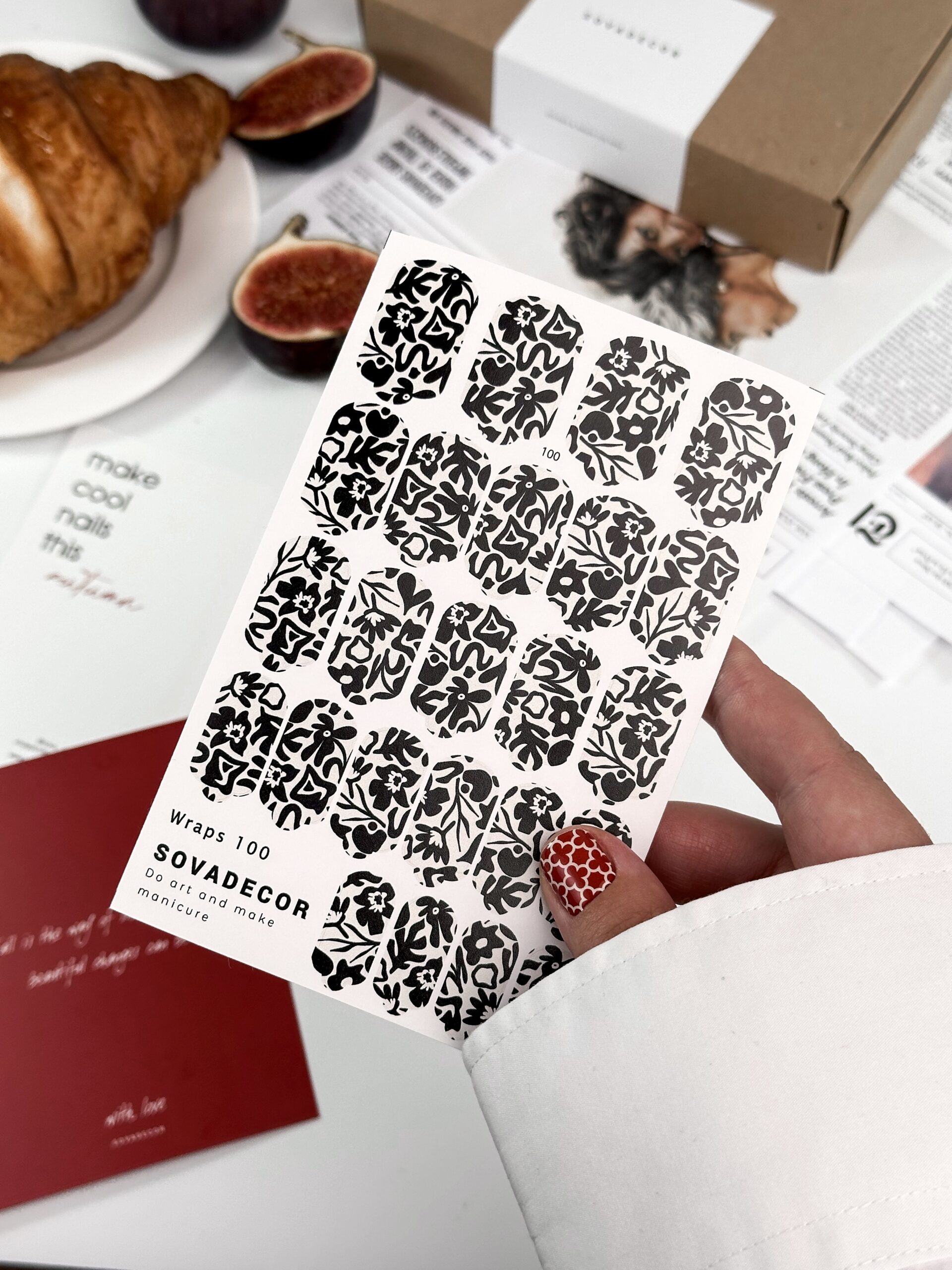Αυτοκόλλητα Νυχιού Wraps Mani Sova 100