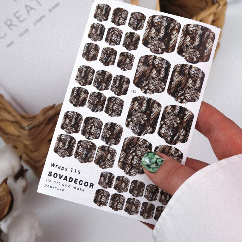 Αυτοκόλλητα Νυχιού Wraps Pedi Sova 115