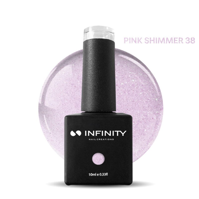 Infinity Ημιμόνιμο Pink Shimmer 38 Βερνίκι 10ml