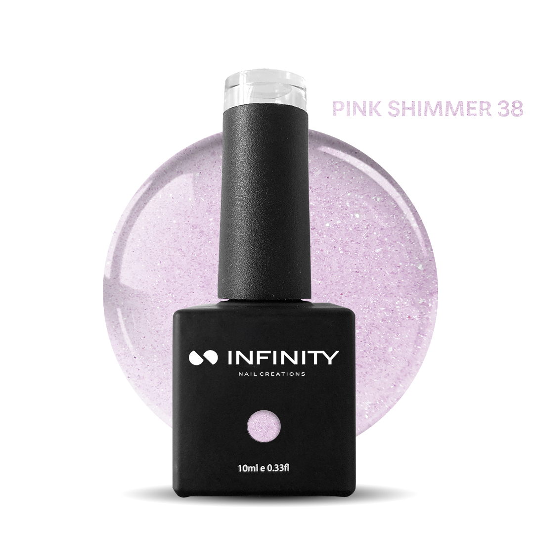 Infinity Ημιμόνιμο Pink Shimmer 38 Βερνίκι 10ml