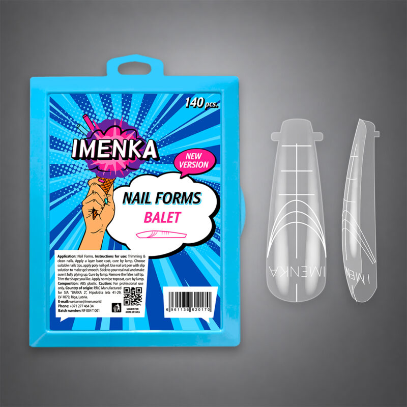 IMENKA Nail Forms Balet New Version 140τμχ
