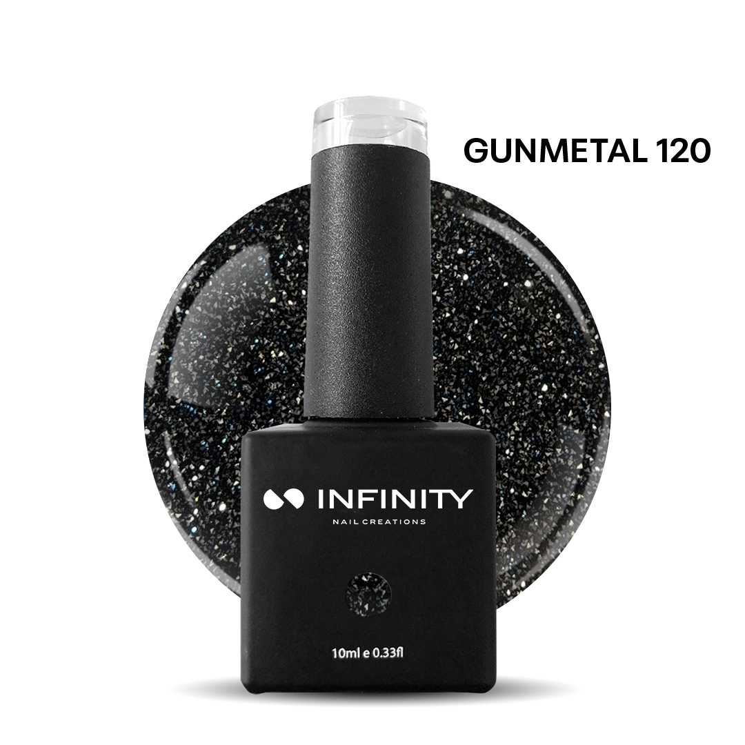 Infinity Ημιμόνιμο Βερνίκι Gun Metal 120 10ml