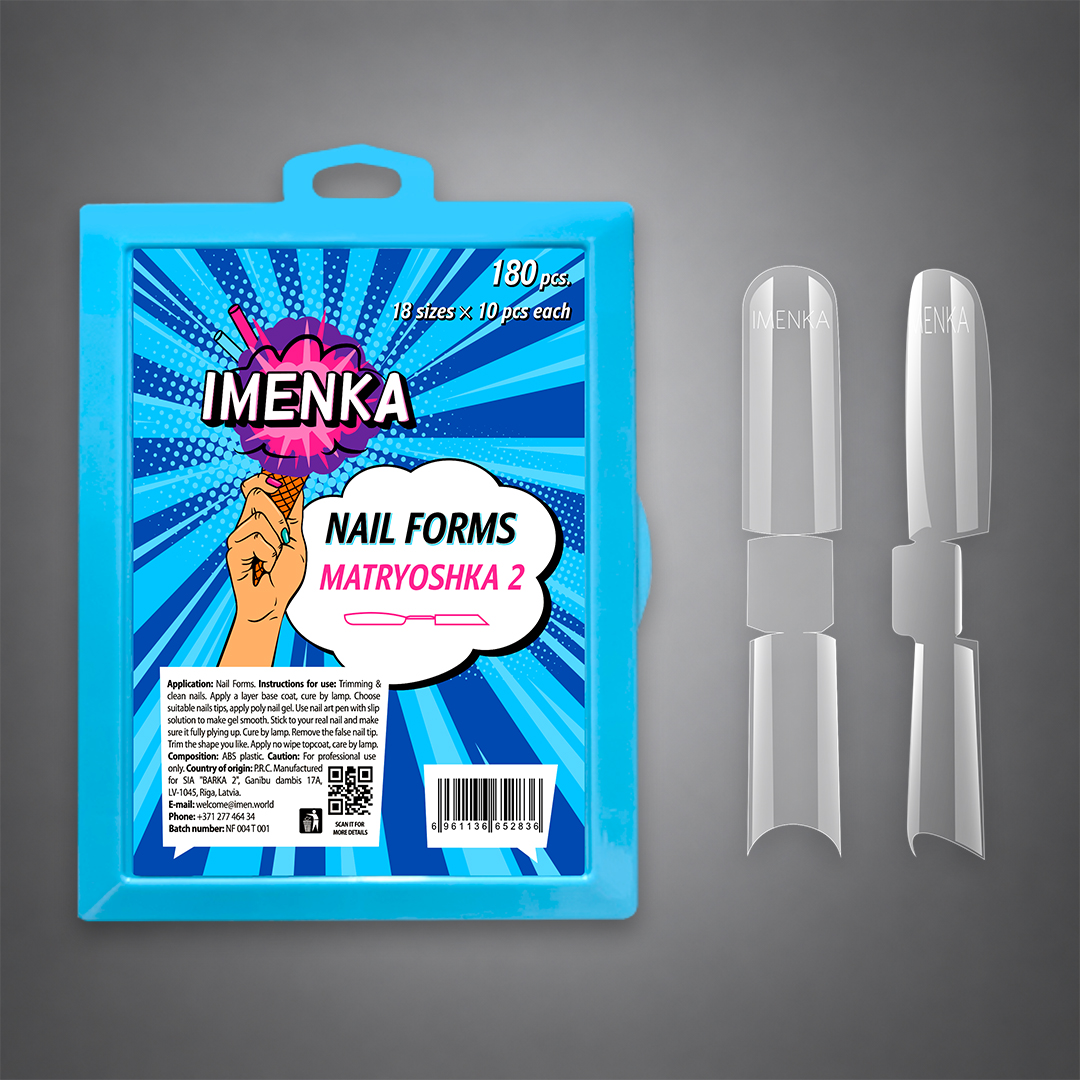 IMENKA Nail Forms Matryoshka 2 180τμχ